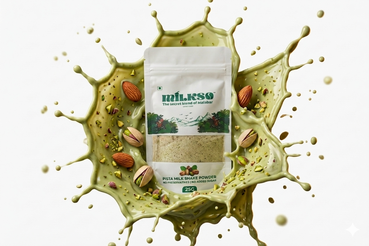 Milkso Malabar Premium Pista Milkshake Powder