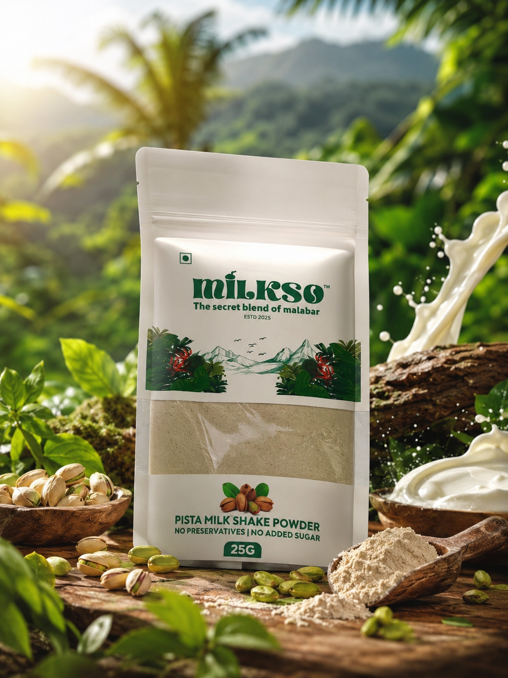Milkso Malabar Premium Pista Milkshake Powder