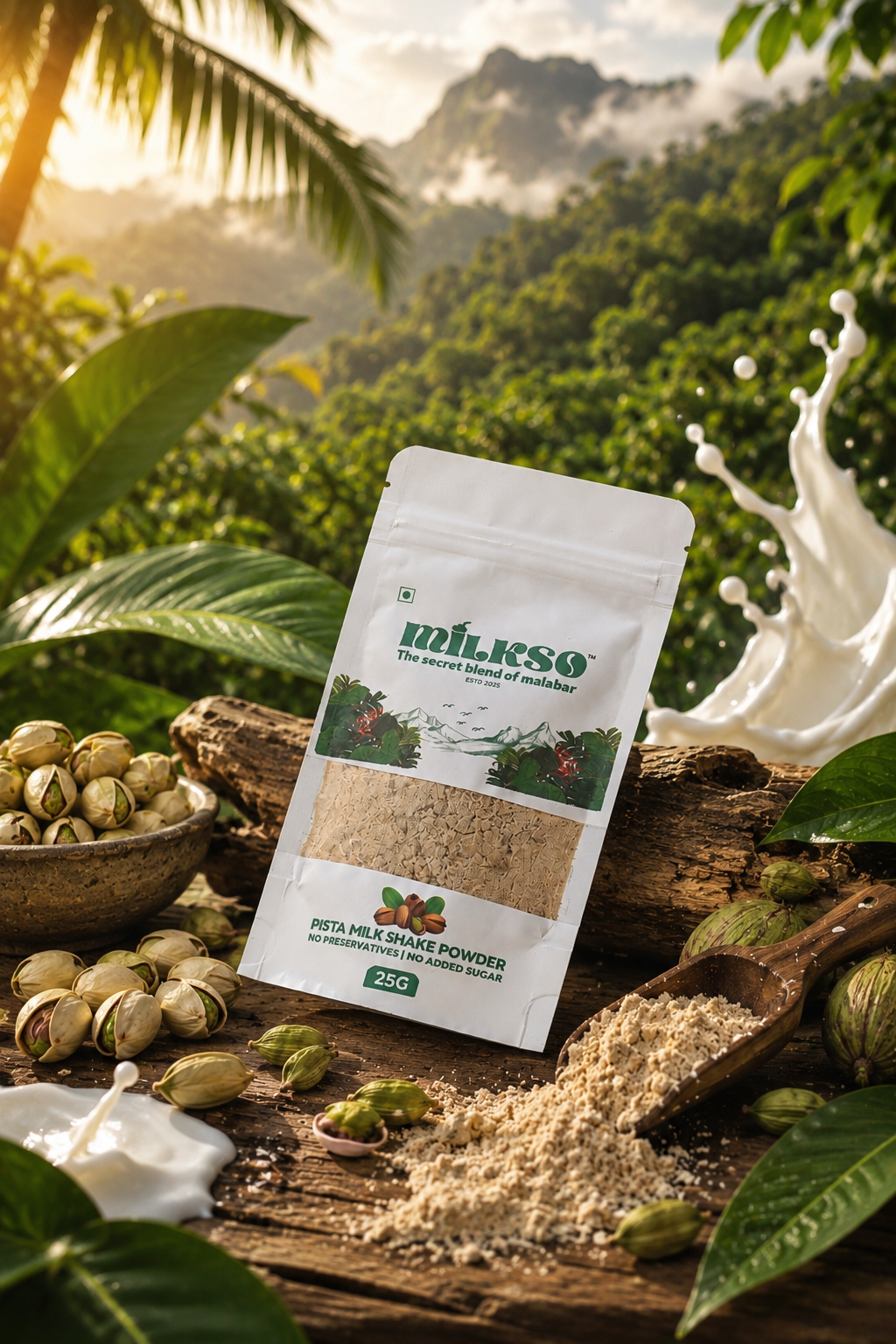 Milkso Malabar Premium Pista Milkshake Powder